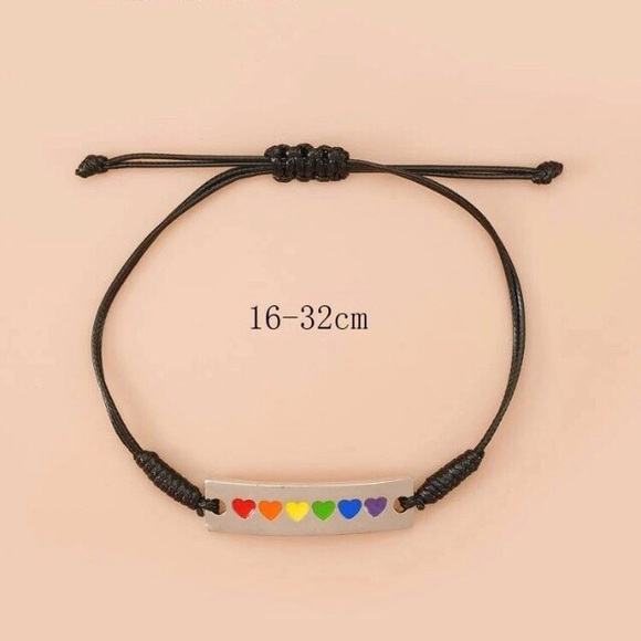 🌈PRIDE Adjustable String Bracelet NWT - Picture 4 of 4